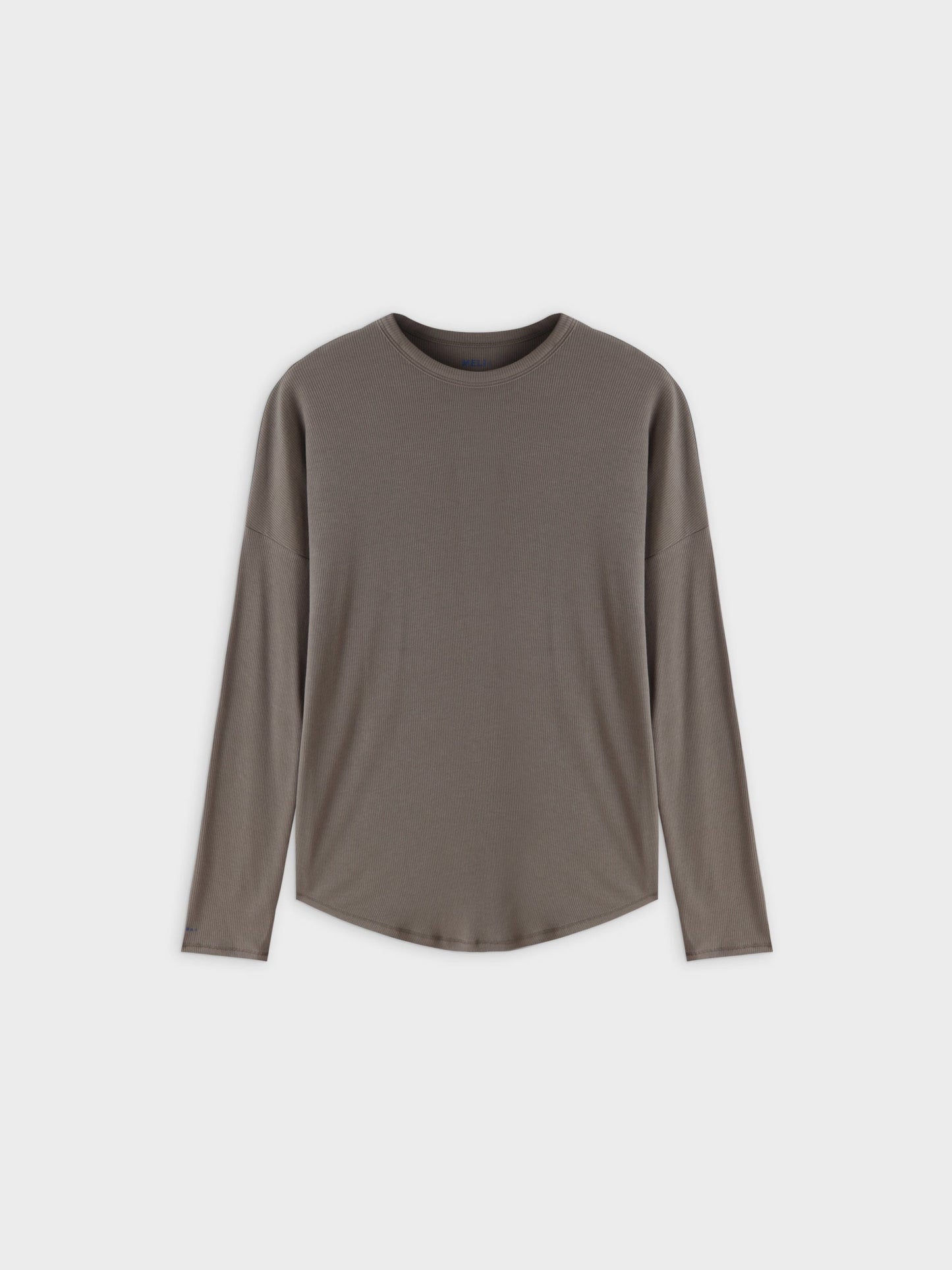 Ribbed Swing Tee-Olive-0