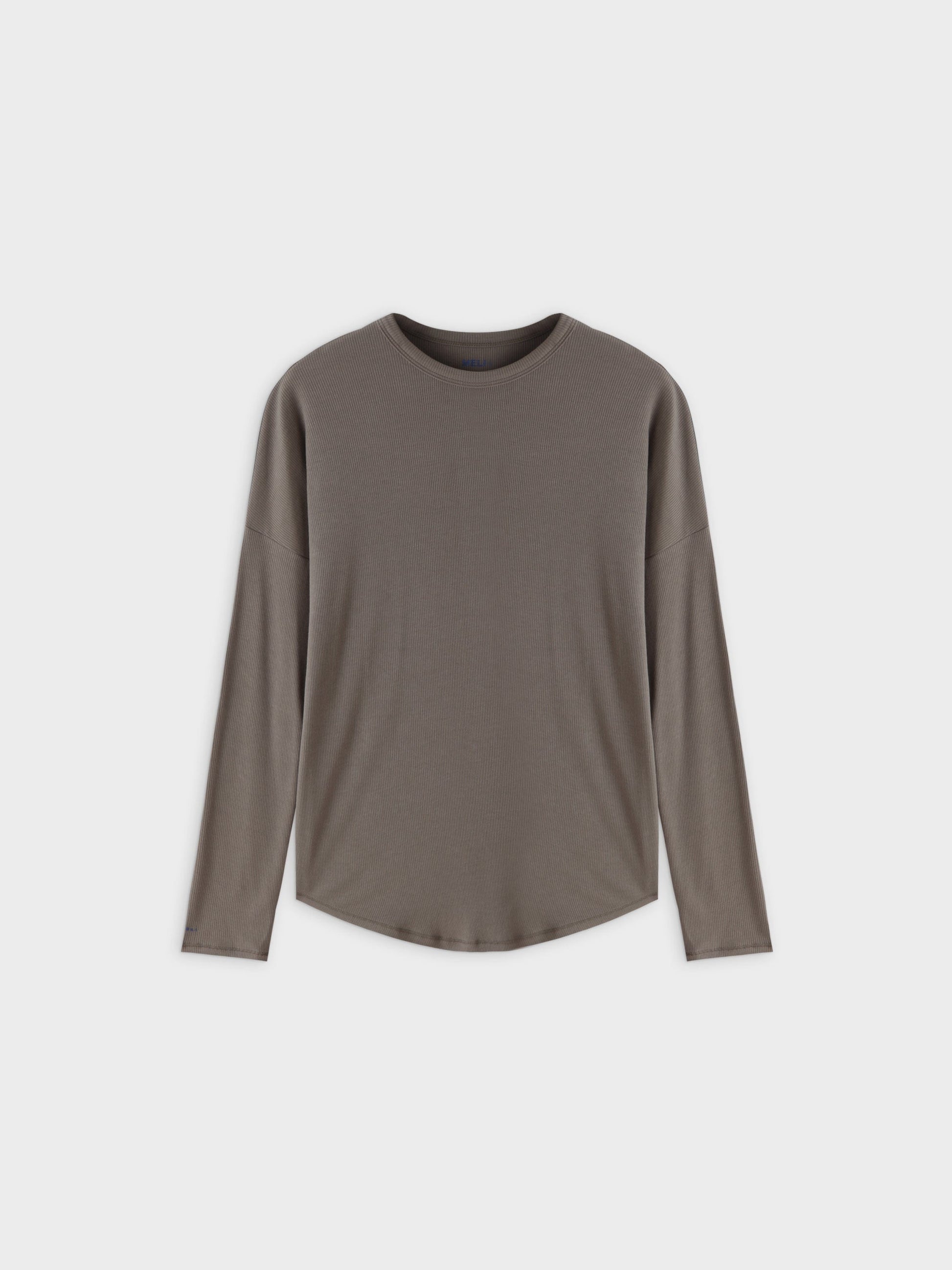 Ribbed Swing Tee-Olive-0