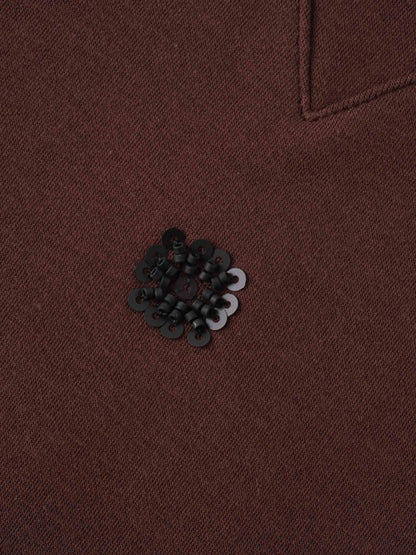 Embellished Sweatshirt-Brown/Black-3