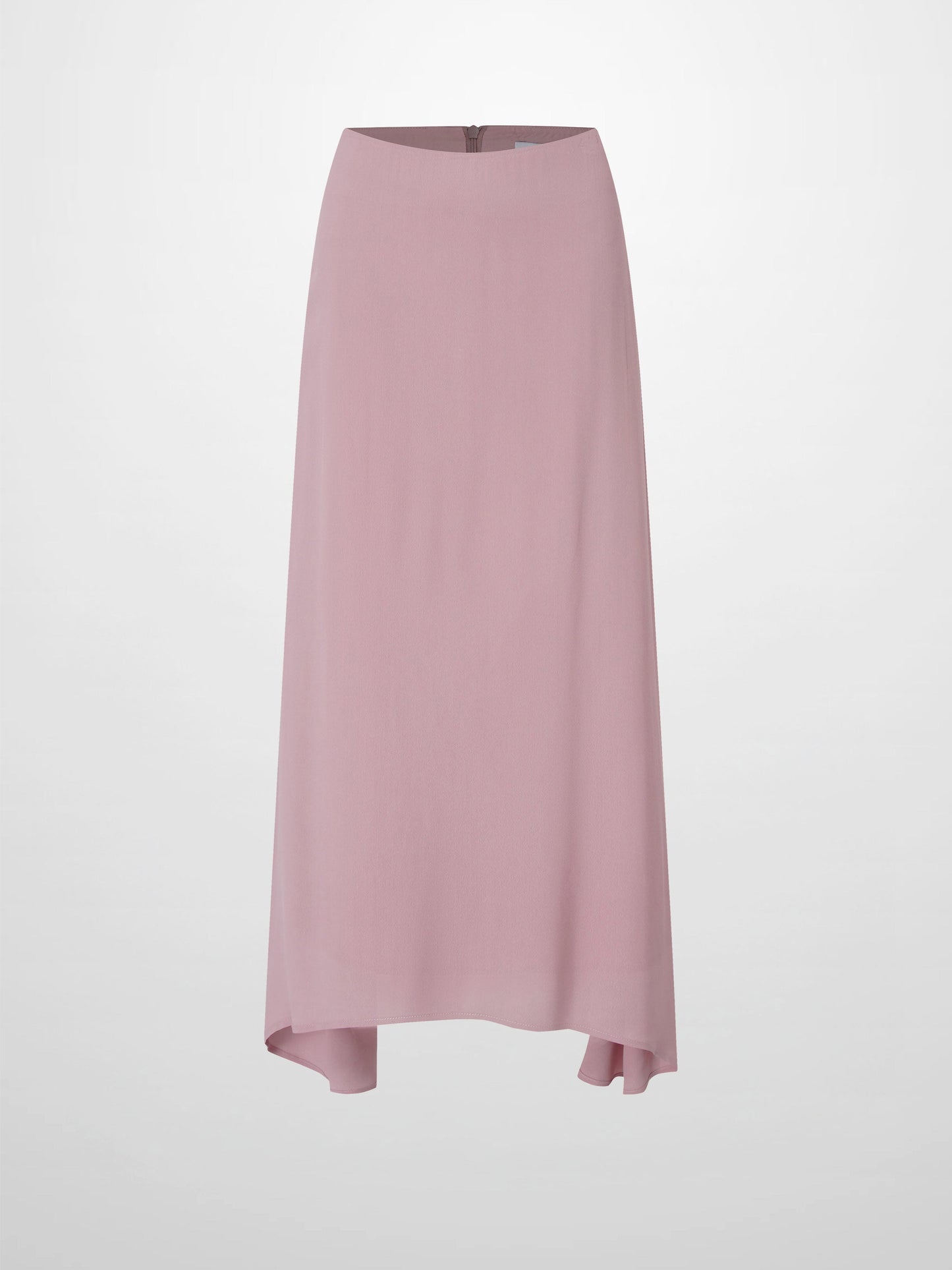 Curved Hem Maxi Skirt-Mauve-1