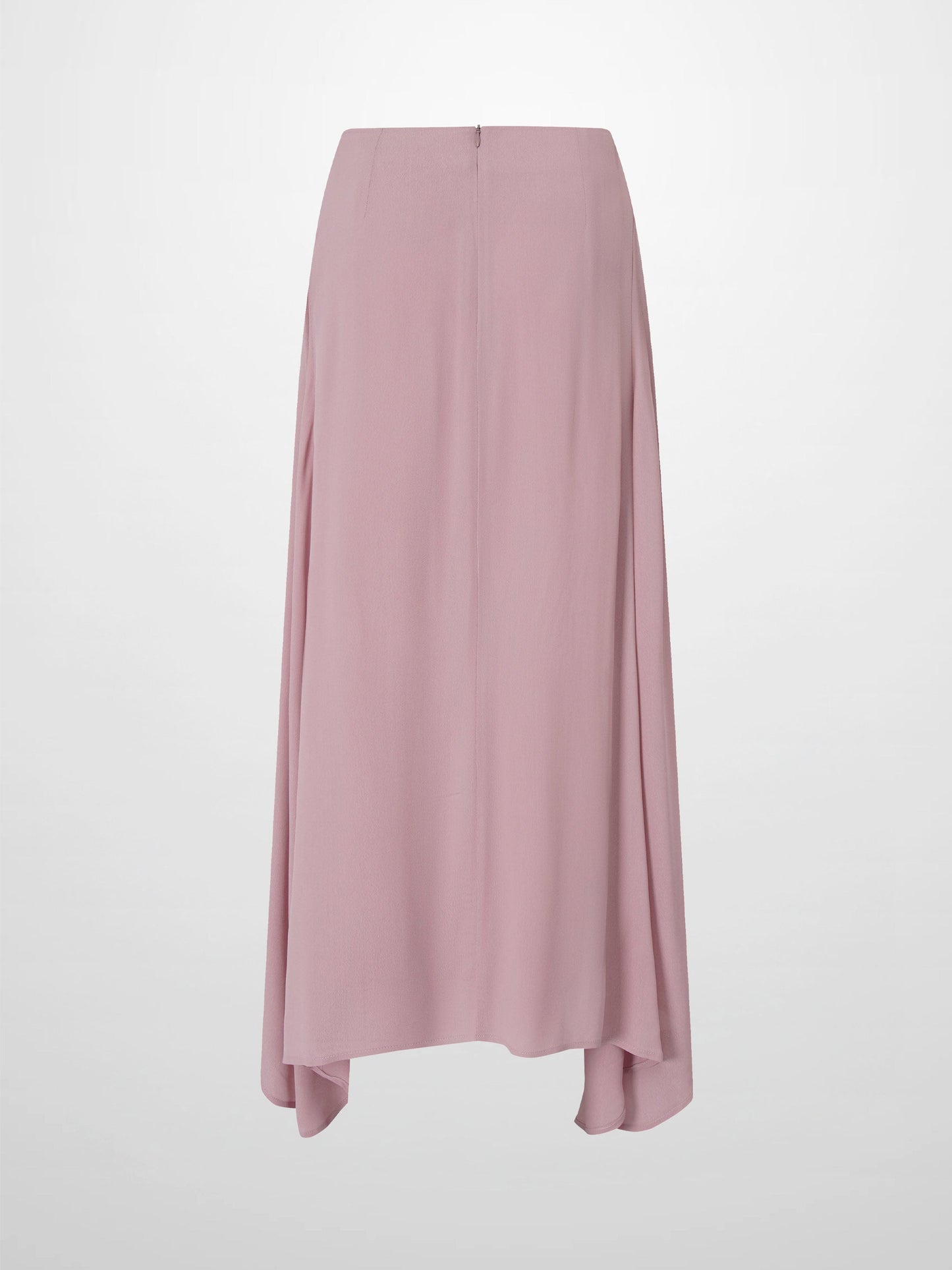Curved Hem Maxi Skirt-Mauve-3