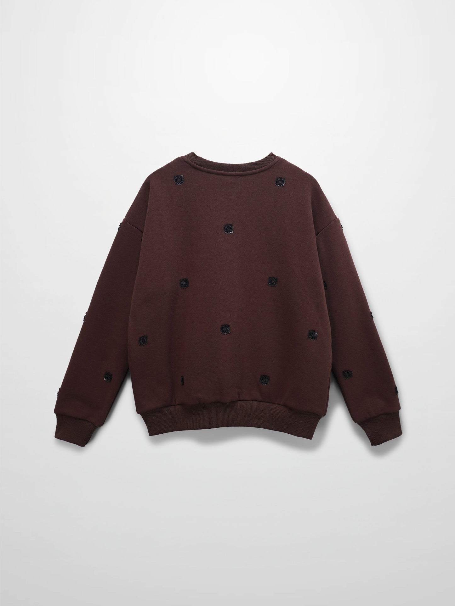 Embellished Sweatshirt-Brown/Black-1