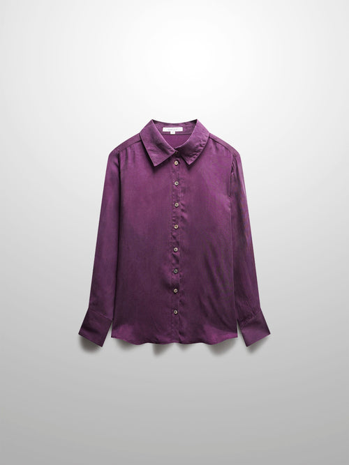 Cupro Blouse-Eggplant-0
