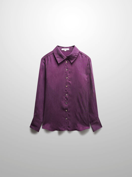 Cupro Blouse-Eggplant-0
