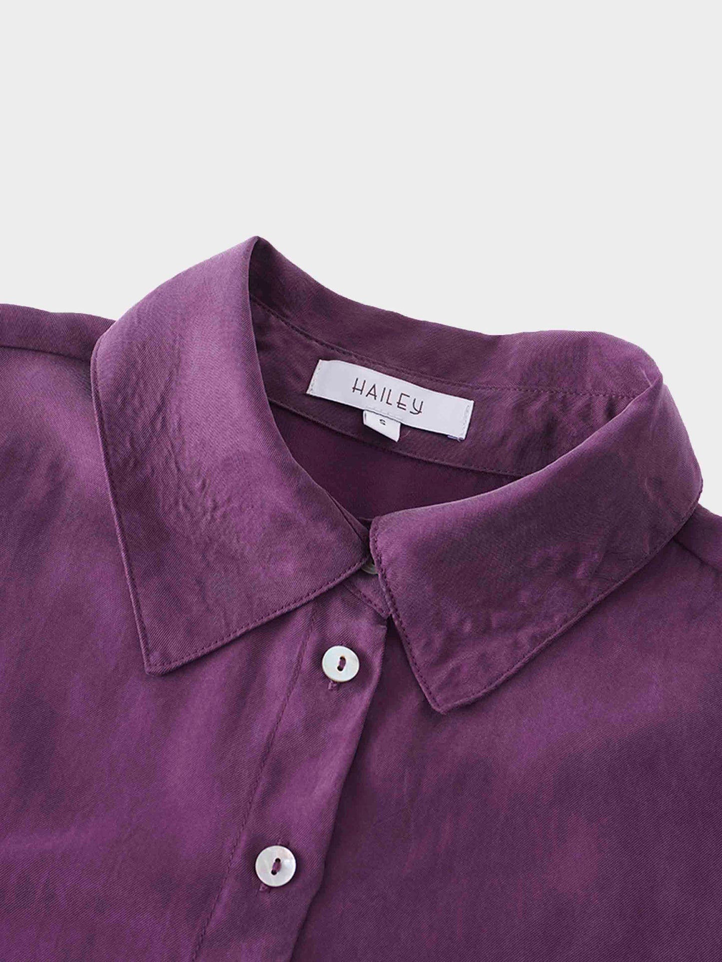 Cupro Blouse-Eggplant-2