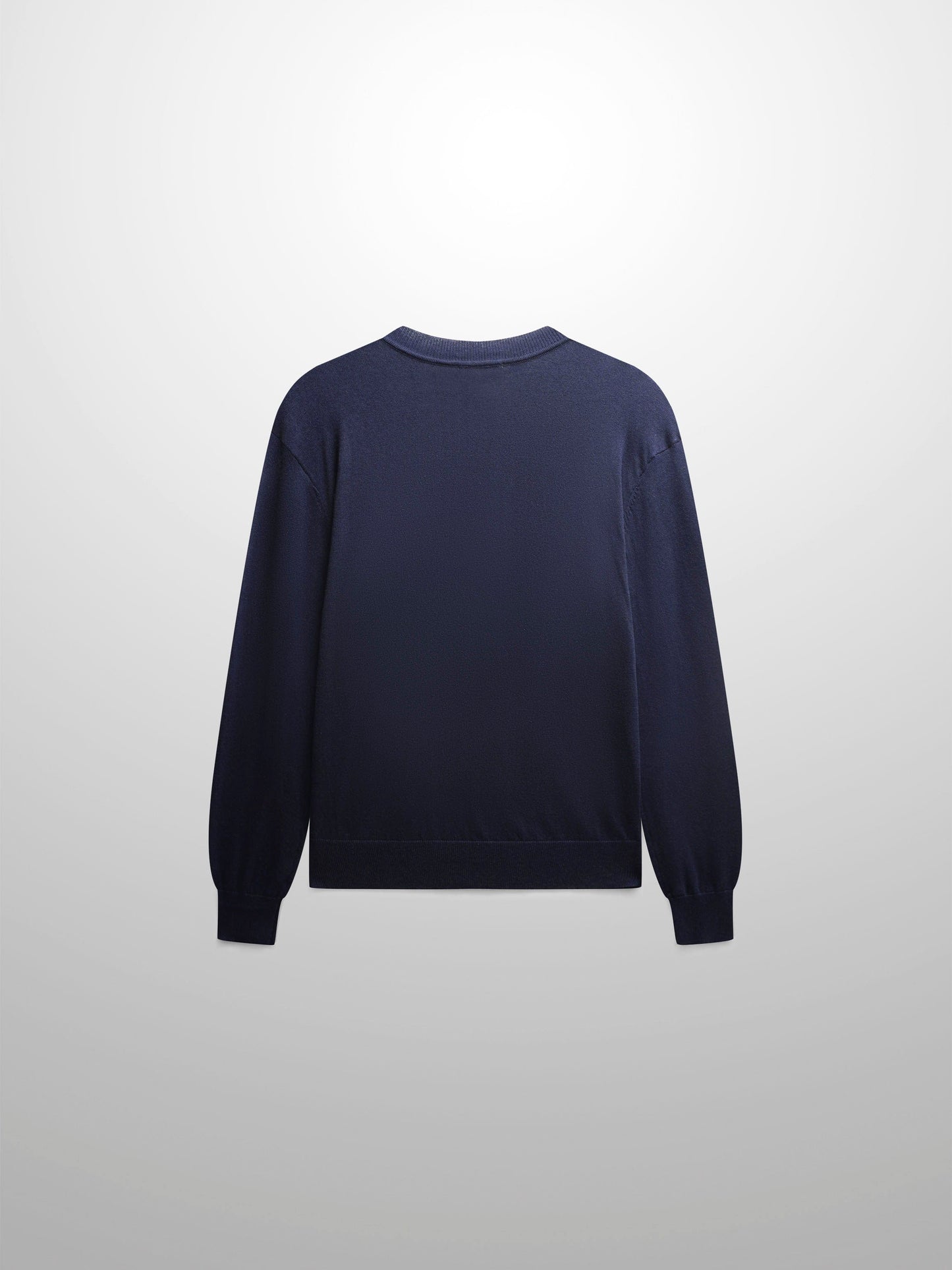 High V Lightweight Sweater-Navy-1