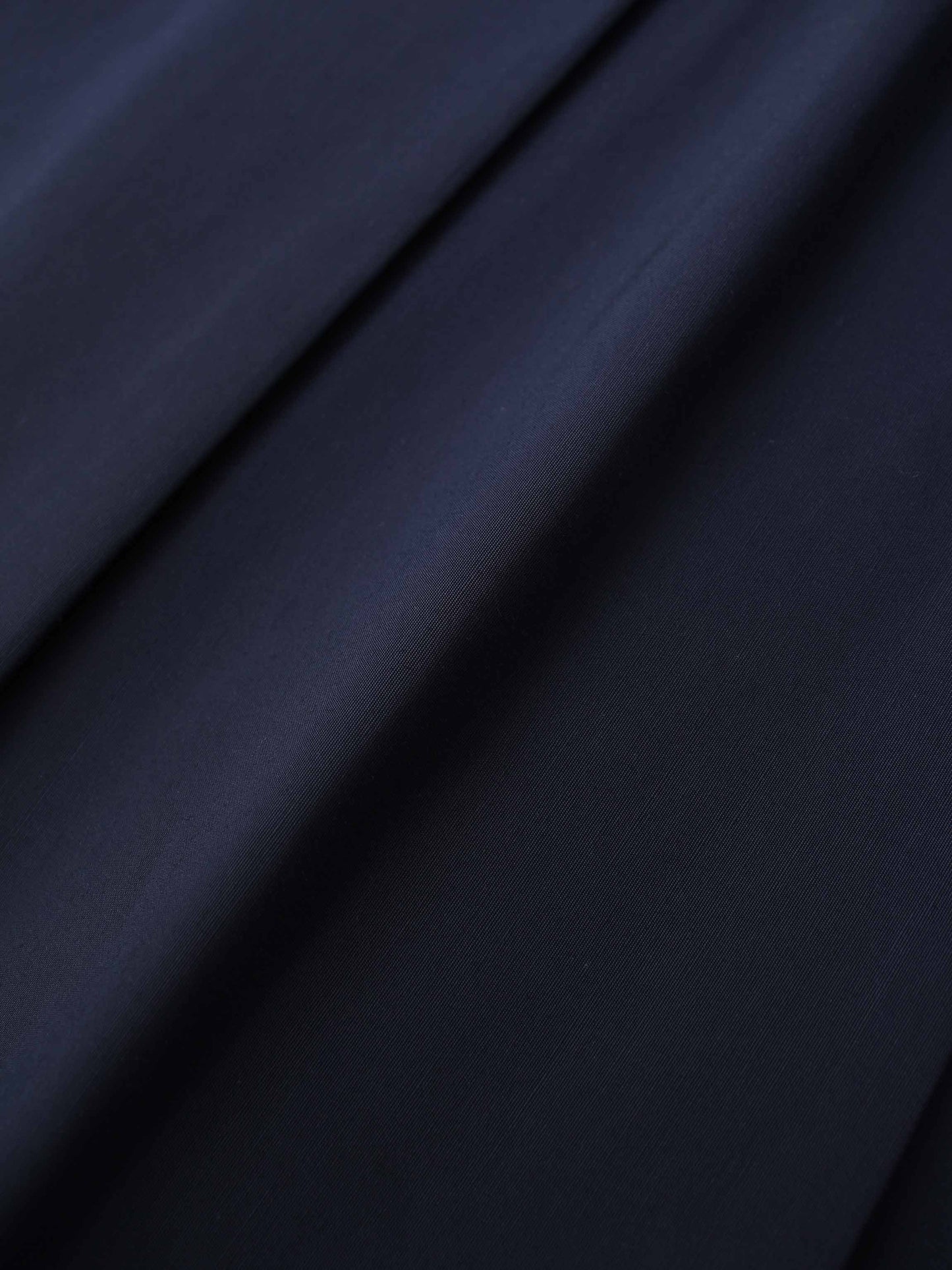 Taffeta Pleat Skirt 26"-Navy-4
